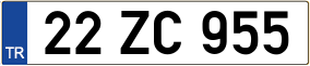 Trailer License Plate